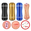 Double Hole Male Masturbator Cup Realistic Vagina And Mouth Artificial Pussy Oral Masturbation For Men Adult Toy Sex Product 1