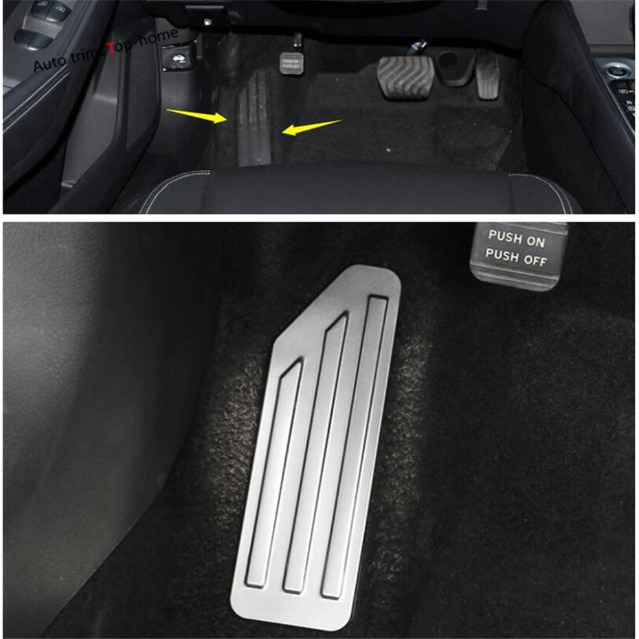 For Nissan Altima 2019-2021 steel Footrest Pedal Cover Foot Rest Pad Cap Trim