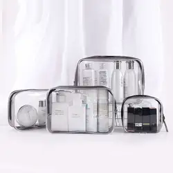 Прозрачные ПВХ Чехлы Travel Organizer прозрачная сумка для макияжа косметичка Сумка Красота чехол для туалетных принадлежностей сумка Make Up Pouch