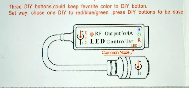 5 * RF Mini RGB 12A DIY 19key Черный пульт управления для RGB 5050 3528 Светодиодные полосы беспроводной DIY Динамический DC 12-24 V с пультом дистанционного