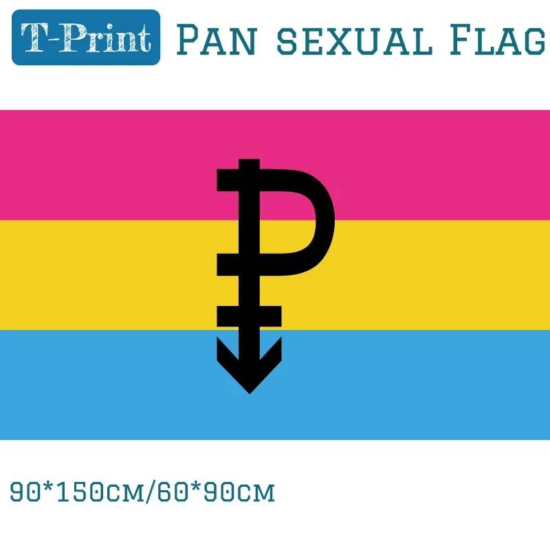Pan Sexual Flag 3x5 футов полиэфирный баннер летающий 150*90 см 60*90 40*60 15*21 баннеры для