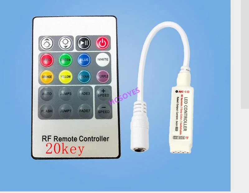 DC5V-24V 17key usb/17key rgb RF/10key/20key IR RF RGB LED контроллер 433 МГц беспроводной контроль сигнала для точечный источник света