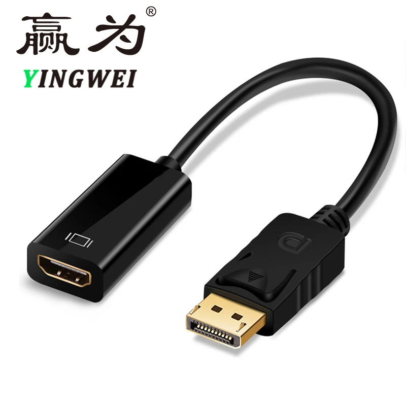 

DP to HDMI Converter Cable Adapter DisplayPort to HDMI Male to Female 1080P 4KX2K for Projector Display to HDMI Video Card