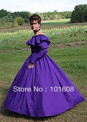1860 S, Викторианский готический корсет/бальное платье в стиле «Civil War Southern Belle», платья на Хэллоуин, США 4-16 V-1237