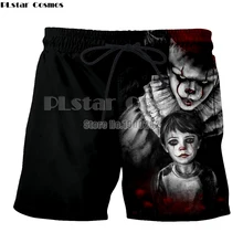 PLstar Cosmos летние новые модные мужские шорты клоун Харадзюку Стиль 3d Печатные повседневные шорты Прямая