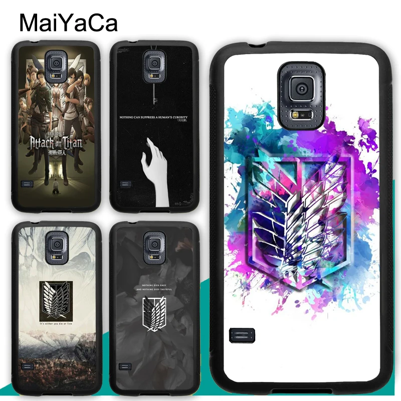 

MaiYaCa Shingeki no Kyojin Attack on Titan Soft Rubber Phone Cases For Samsung S5 S6 S7 edge S8 S9 S10 Plus Lite Note 9 8 Cover