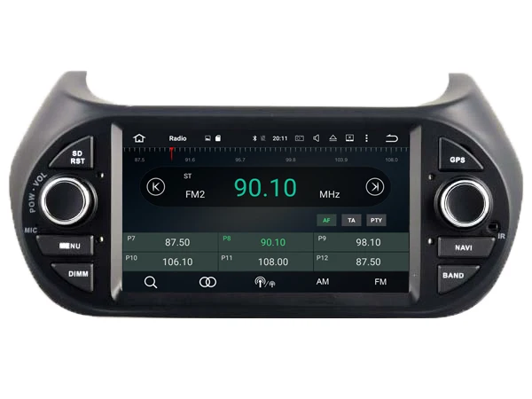 Perfect Android 8.0 CAR Audio DVD player FOR Deckless FIAT Fiorino gps Multimedia head device unit receiver BT WIFI 2