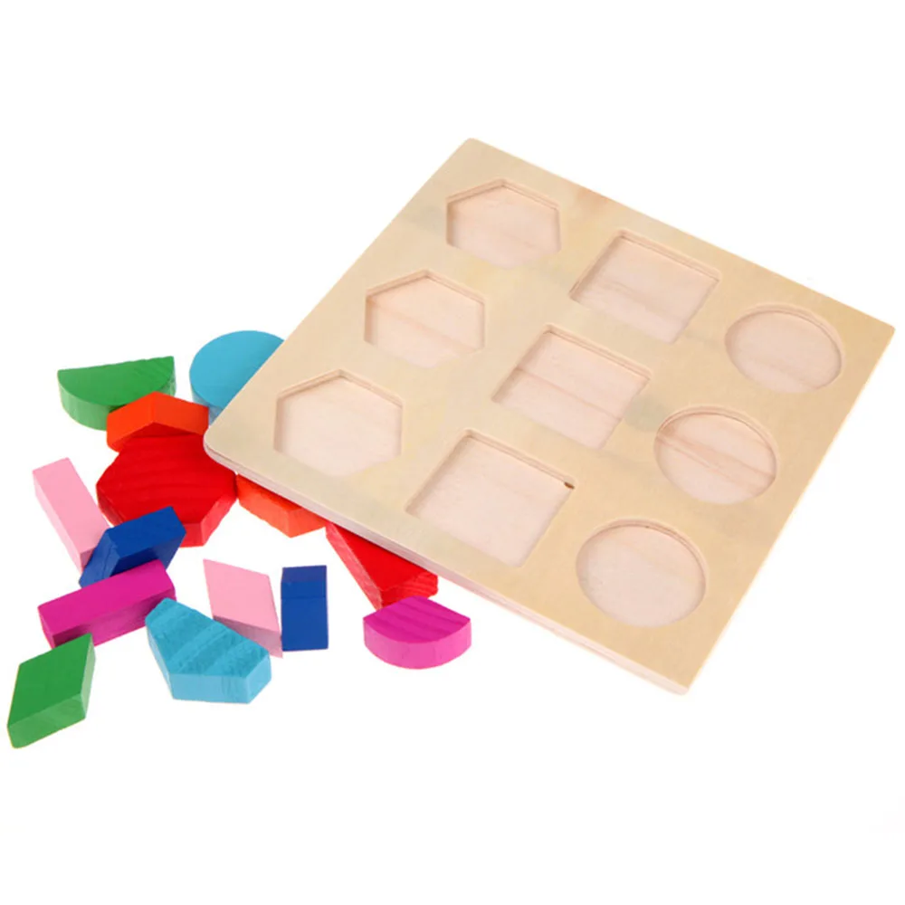 Новое обучающее образование материалы Монтессори деревянная Геометрическая математическая игрушка головоломка игрушки для детей IQ образовательное оборудование детский подарок
