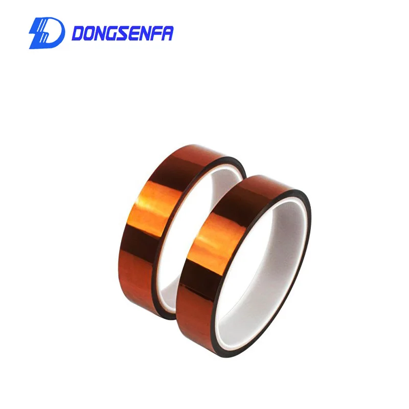 

DONGSENFA 1PCS 33M High Temperature Heat Resistant Polyimide Adhesive Tape 260-300 Degree for Electronic Industry