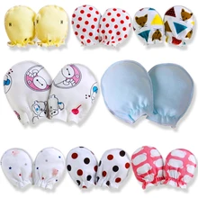 2 пары детских перчаток с защитой от царапин для лица и рук, мягкие варежки для новорожденных