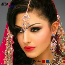 Стразы, серьги, набор, кристалл, шпилька, головной убор, Болливуд, свадьба, танец живота, аксессуары, ювелирные изделия