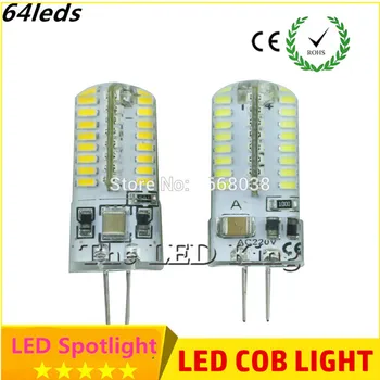 

G4 SMD 3014 3W 5W 9W 12W 15W Crystal lamp light DC 12V / AC 220V Silicone LED Bulb Chandelier 24LED 32LED 48LED 64LEDs 104leds