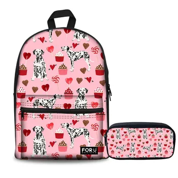 

Canvas Backpack Small Women 2 sets Women School Backpacks School bag For Children Girls Student Book Pencil Bag Female Satchel