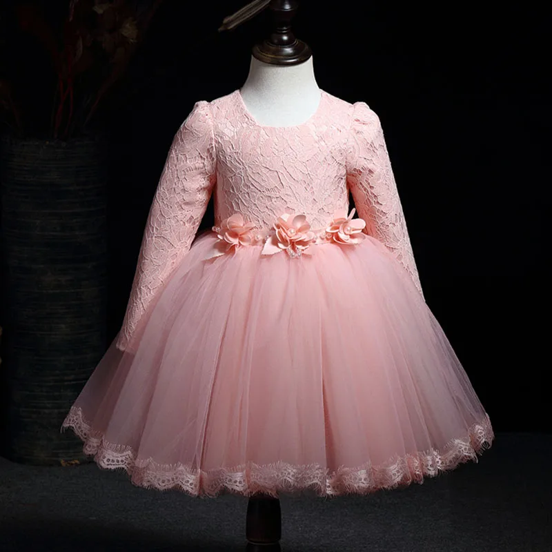 Toddler Girl Clothes Winter Autumn Formal Dress Party Princes Girls Wedding for Childrean 1 2 3 4 5 To 11 Years Old