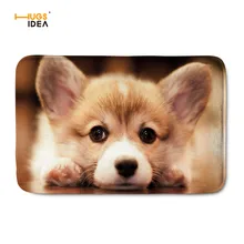 HUGSIDEA милые животные корги 3D принт ковры креативные Нескользящие Коврики для гостиной украшения дома фланелевые Alfombras