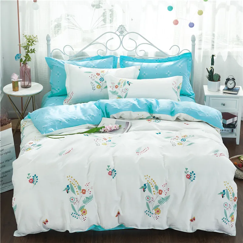 Us 41 76 42 Off Fresh Romantic American Country Style Fl Bedroom Girl Bedding Set Modern Flowers Duvet Cover Bed Sheet Pillowcase 100 Cotton In
