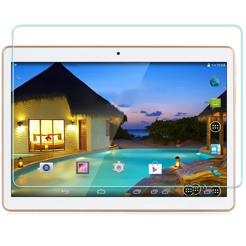 10PCS/lot Tempered Glass Screen protector for 3G 4G Lte Tablet PC 9.6 inch MTK8752 Octa Core 4GB