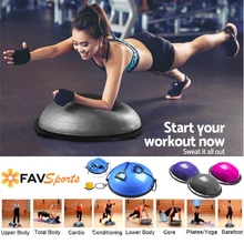 FAVSPORTS мяч для йоги 58 см фитнес-йога стабильность шар-диск тренажерного зала мяч пилатес тренировки мышц Fitball Burst resistance