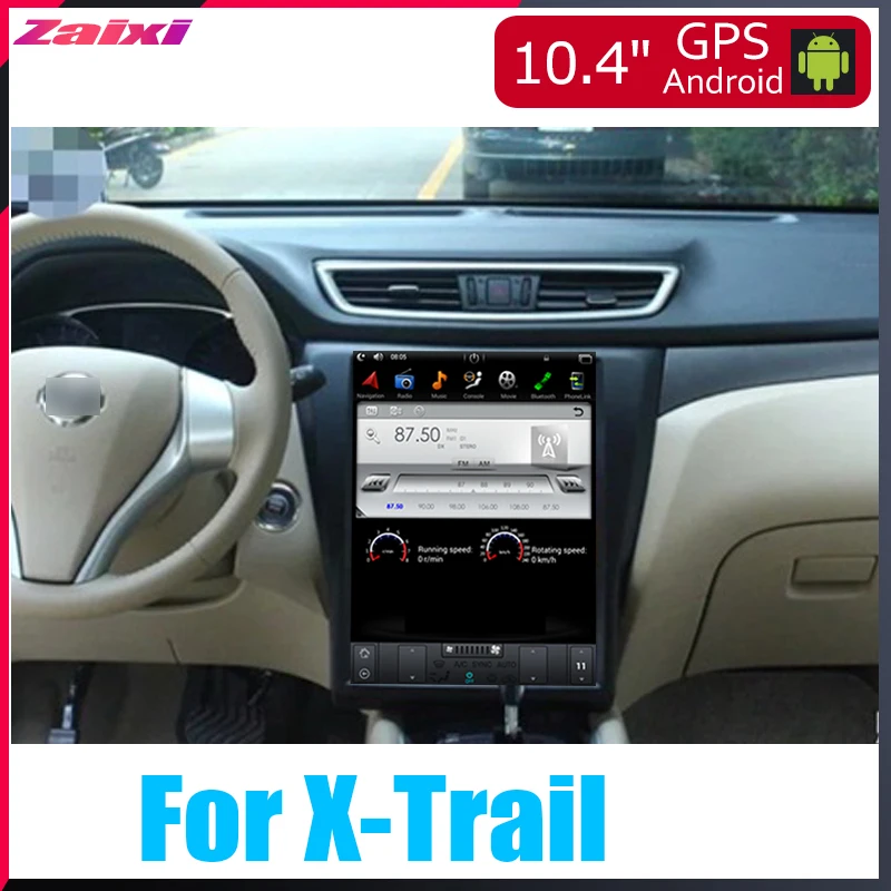 ZaiXi 10 4 &quotТесла Тип Android для Nissan X Trail 2013 ~ 2019 автомобильный dvd плеер навигация GPS
