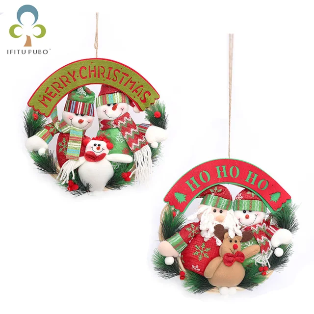 30cm christmas ornaments wreaths ring santa clause window door hanging garland christmas xmas home decor decoration - Hanging Garland Christmas Decorations 30cm christmas ornaments wreaths ring santa clause window door hanging garland christmas xmas home decor decoration - Hanging Garland Christmas Decorations