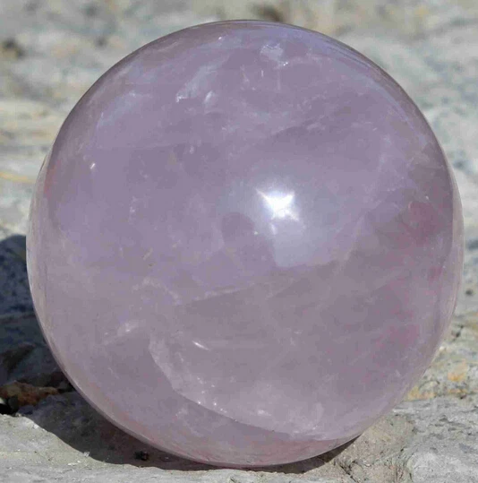 

A 50768mm NATURAL Rose QUARTZ CRYSTAL sphere ball Orb Gem Stone (0601)