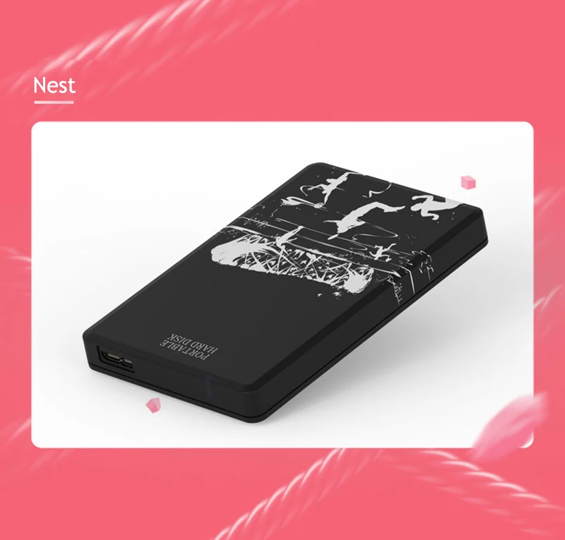 500G external mechanical hard drive 2.5'' HDD USB 3.0 6Gbps sata Plastic Tool Free hdd enclosure for windows Blueendless  (7)