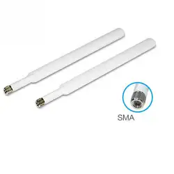 2 шт. Wi-Fi роутер белый сигнальный усилитель 5dBi высоко прочный sma-мужская антенна 4 аппарат не привязан к оператору сотовой связи внешний