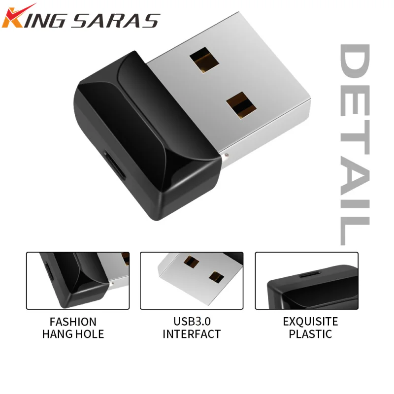 Usb Flash Drive 16gb 32gb 64gb 128gb Flash Disk 3.0 Black Plastic Good Quality Usb Stick 4gb Super Mini U Disk Free Custom LOGO (8)