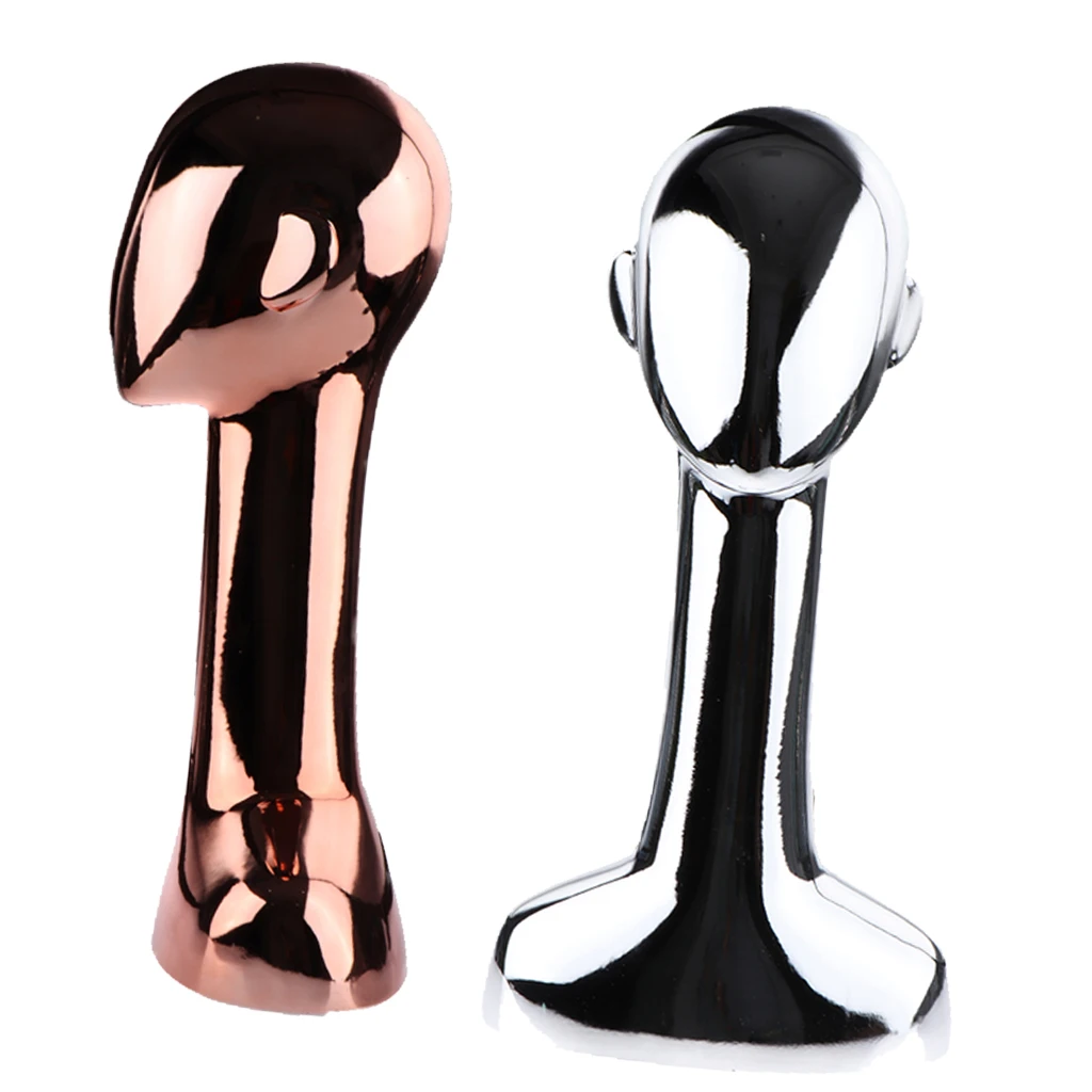 

2Pcs 20 inches Tall Long Neck Mannequin Head Wig Display Stand Model Hat Cap Storage Holder Tools with Mount Hole
