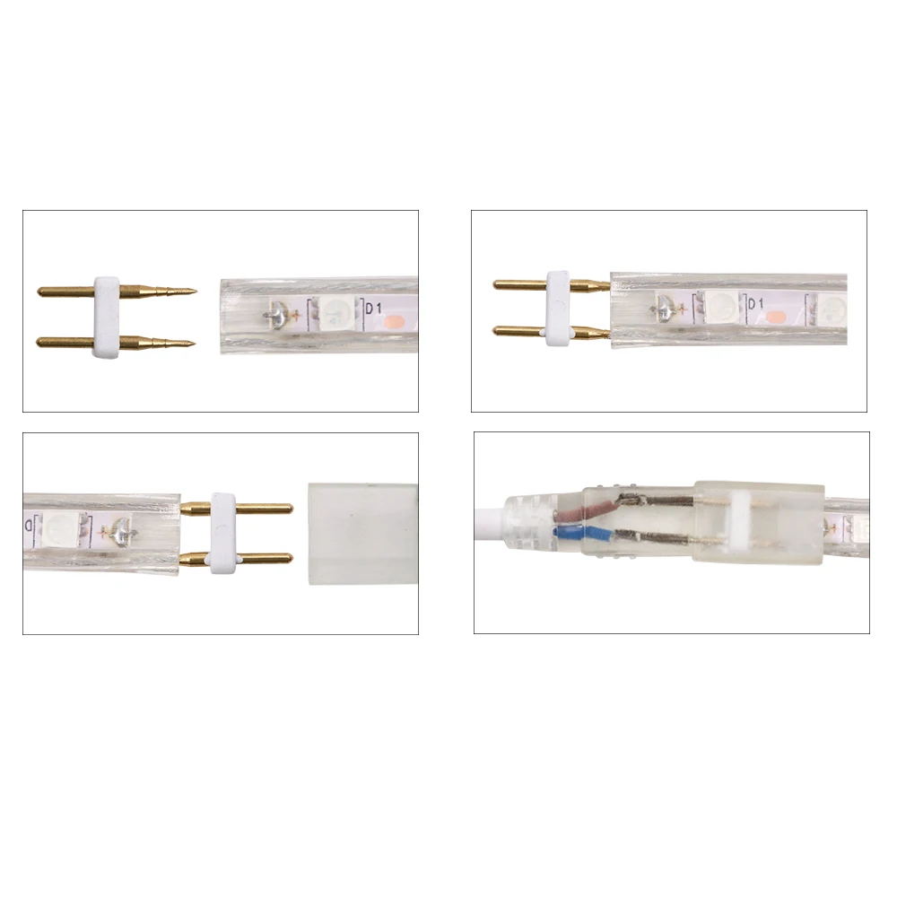 PCB Ширина: 6 мм/8 мм/10 мм/12 мм/15 мм Светодиодная лента адаптер питания 220 В