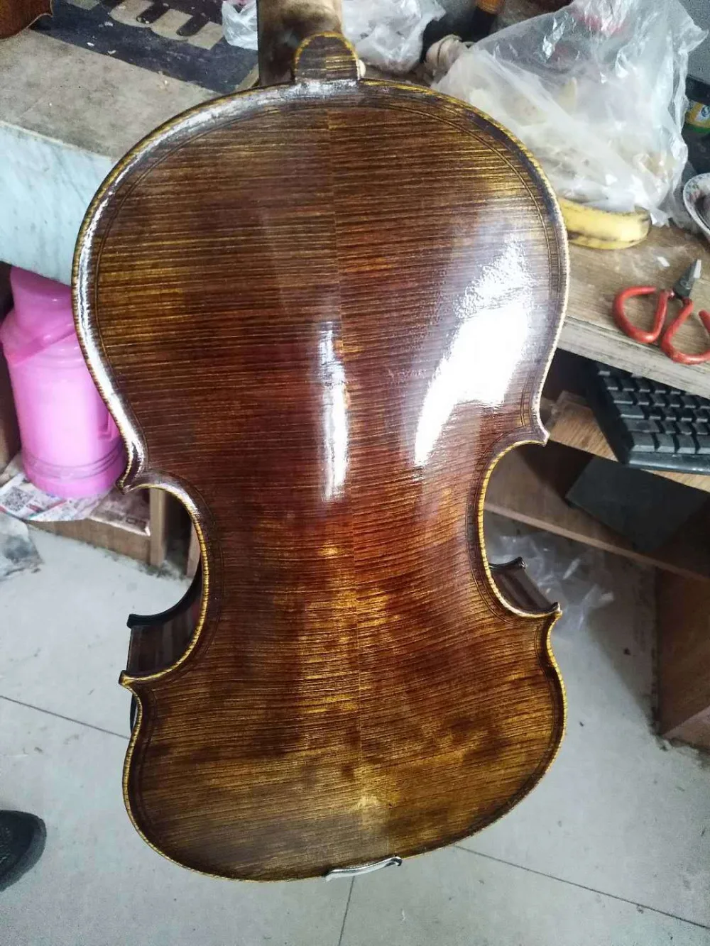 Master 16 "Viola модель Маджини nice задняя Дека из огненного клена and size ручная работа No2
