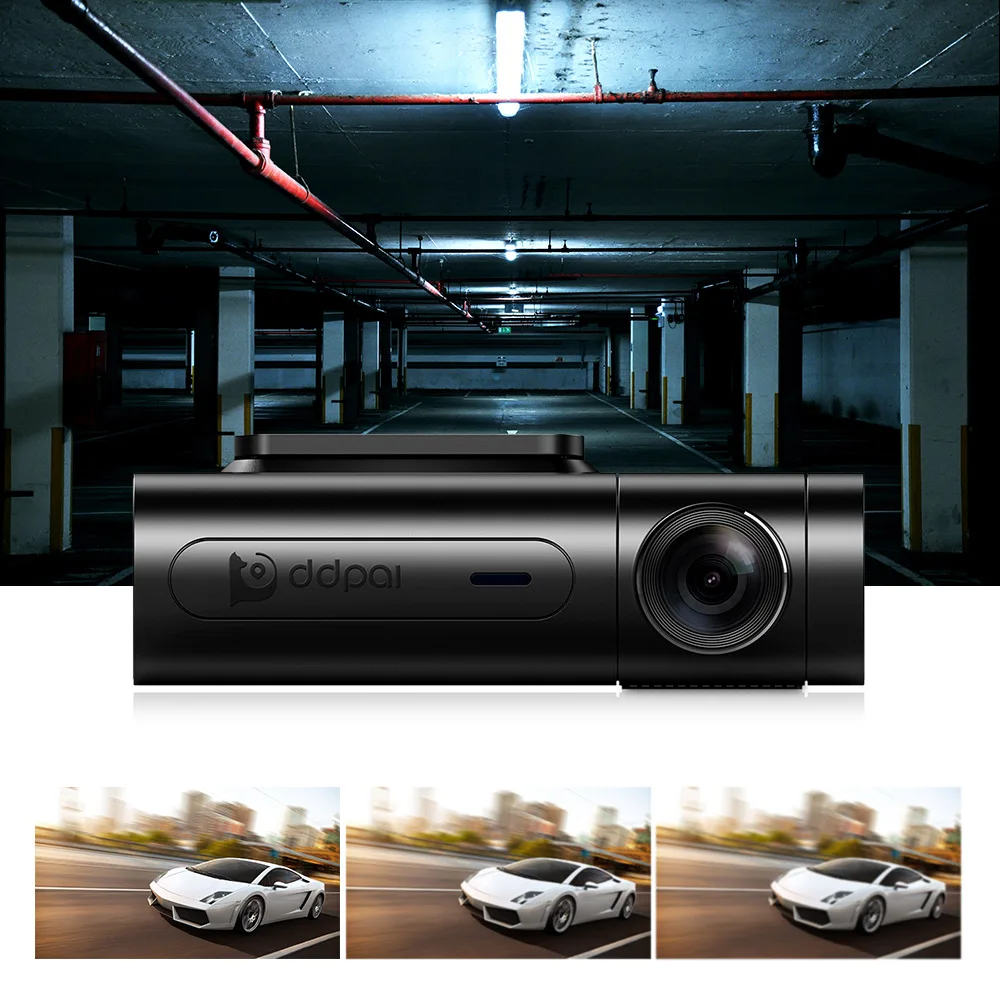DDPai X2 Pro регистраторы 1440 P Ultra HD спереди и сзади камеры Видеорегистраторы для