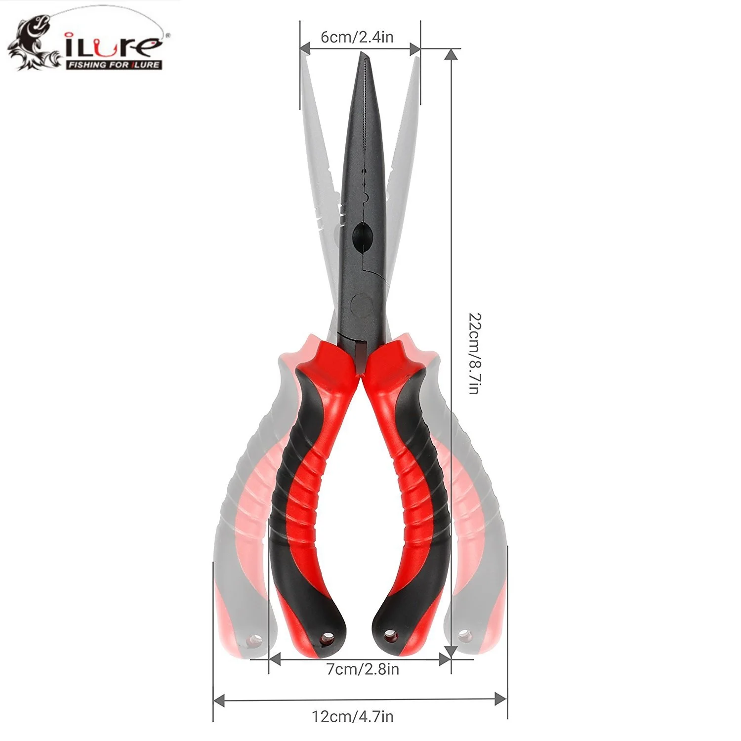 ILURE портативный ABS рыболовный захват из высокоуглеродистой стали рыболовные плоскогубцы приманка крючок для удаления лески резак ножницы выдвижной трос комбо