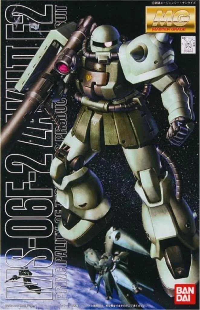 

Bandai Gundam MG 1/100 Zaku II F2 Mobile Suit Assemble Model Kits Action Figures Plastic Model Toys