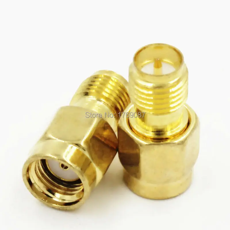 

10PCS RP-SMA Male (female pin) Jack to RP-SMA Female (male pin) Plug RF Adapter Connector