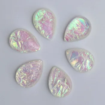 

Wholesale 13x18mm Tea drop shape Resin Stone Cabochon Dome Flat back beads DIY Jewelry Finding Cameo Pendant Settings e2404
