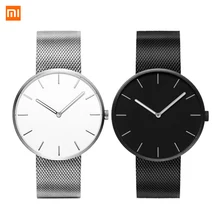 Xiaomi TwentySeventeen нержавеющей кварцевые пара наручные часы для мужчин женщин часы водостойкий сталь Ремешок Браслет 3ATM подарок для влюбленных