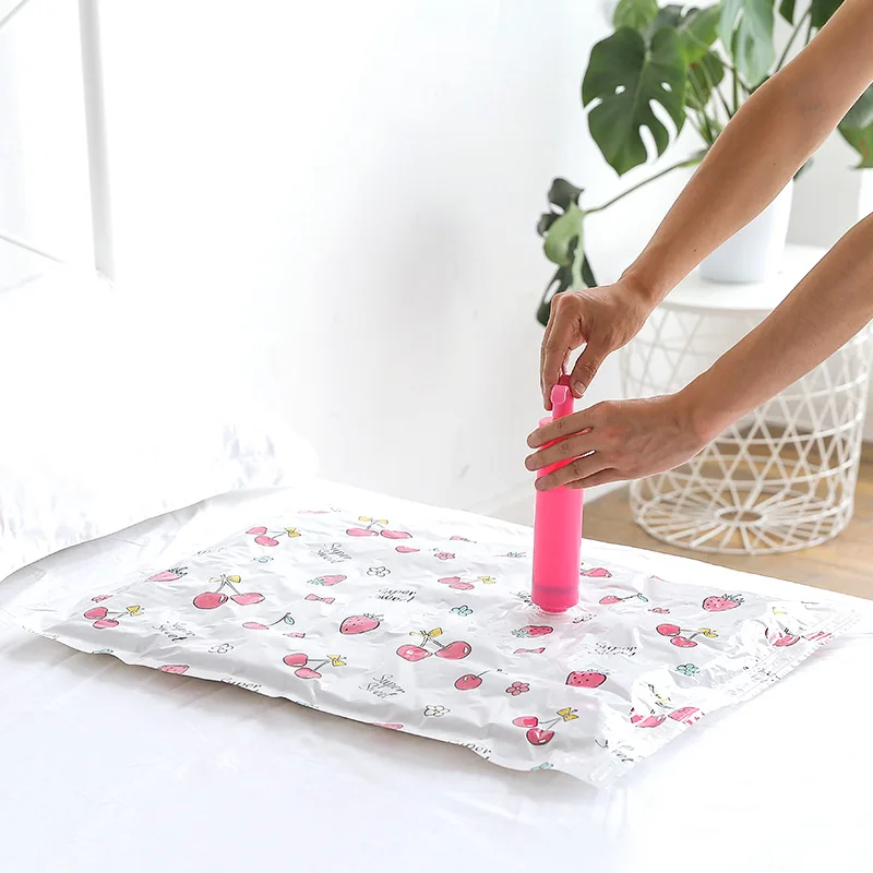 

Home Vacuum Compression Bags Clothes Organizer for Wardrobe Clothes Compressed Storage Bag Space Saving Seal Packet Foldable