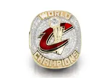 Réplica Versión Oficial 2016 Aleación De Los Cavaliers de Cleveland Baloncesto Nacional Sólido Anillo Campeonato Tamaño 8-14