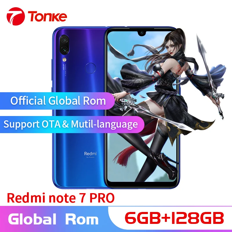 Новый оригинальный Xiaomi телефон Redmi Note 7 Pro 6 ГБ ОЗУ 128 Гб ПЗУ Snapdragon 675 Восьмиядерный 6,3 "19,5: 9 полный экран 48MP двойная камера