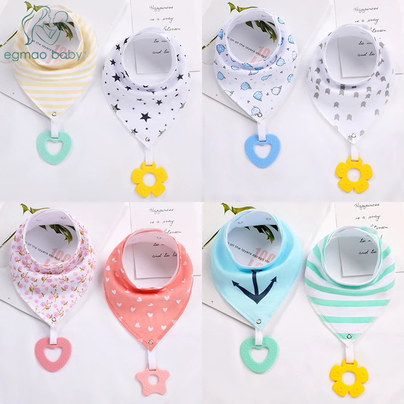 

Newborn Baby Bandana Bibs with Clip Baby Babador Baby Feeding Burp Cloth Infant Bib Smock Triangle Scarf Baby Accessories