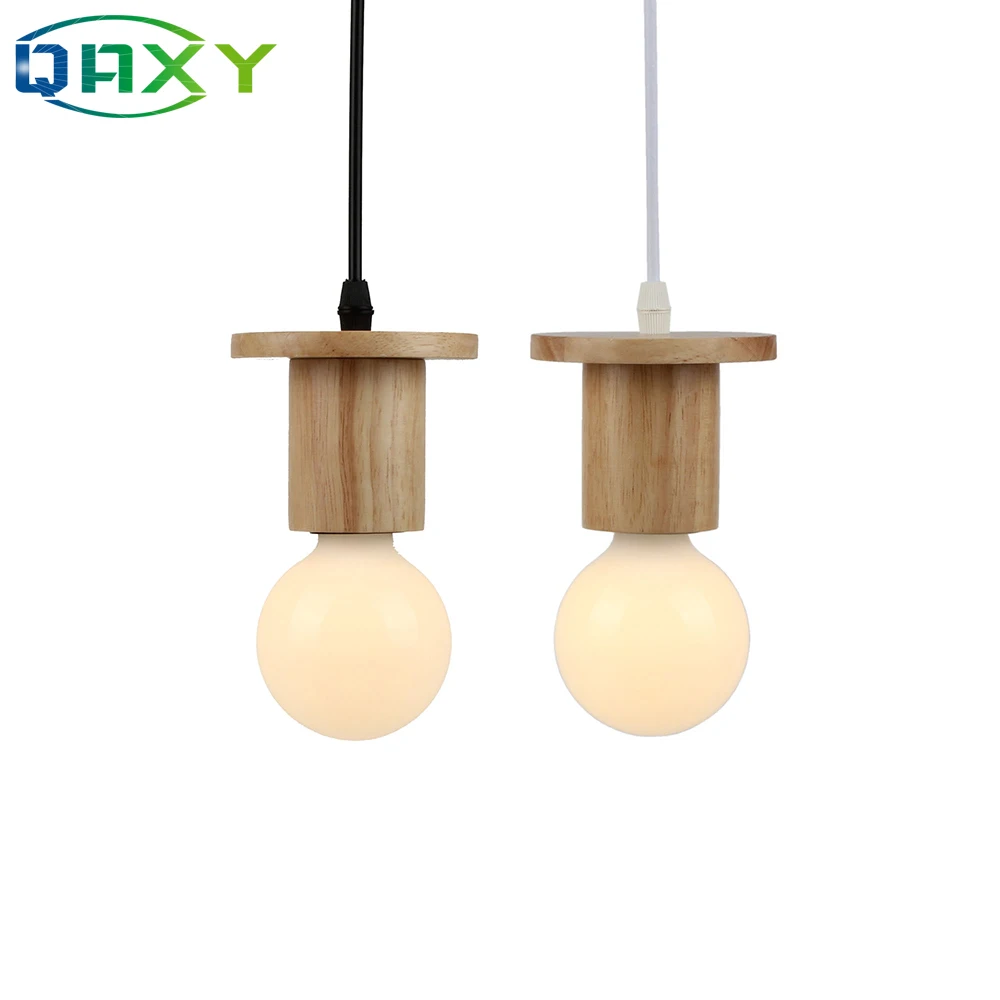  2019 Popular Cottage Style Simple Wood Pendant Lamp E27 Children Room Bed Room Pendant Light Cafes  - 33048278555