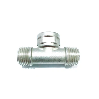 

1" BSP Male x 1" BSP Female x 1" BSP Male Thread Tee 3 Way 304 Stainless Steel Pipe Fitting Connector For Water Oil Air