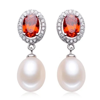 

Eternal wedding Women Gift word 925 Sterling real Pearl earrings, natural freshwater pearl earrings, S925 jewelry,