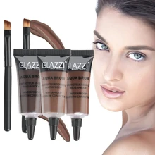 Карандаш для бровей 1 компл. 8 мл гель для бровей помада с 2 Расчёски для волос высокое качество естественный водно-доказательство окрашены брови мазь Красота сделать up Tool карандаш для бровей