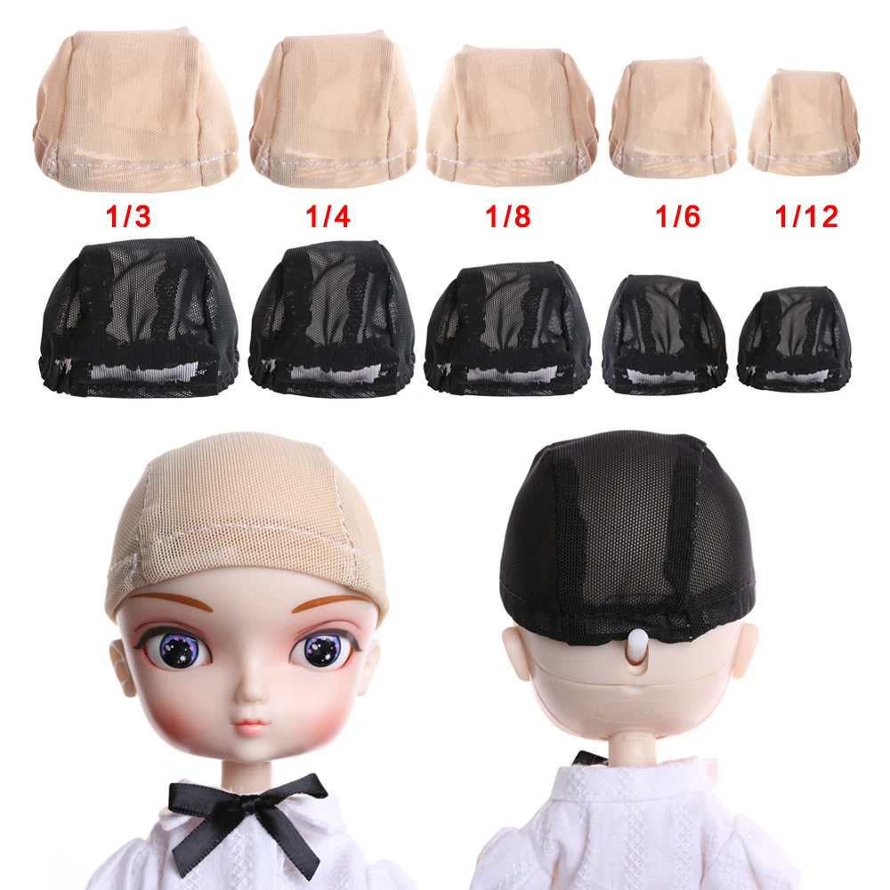 1Piece Doll Wigs Headgear Nude Color Fixed Wig doll Wig Caps Hairs Toy For 1/3 1/4 1/6