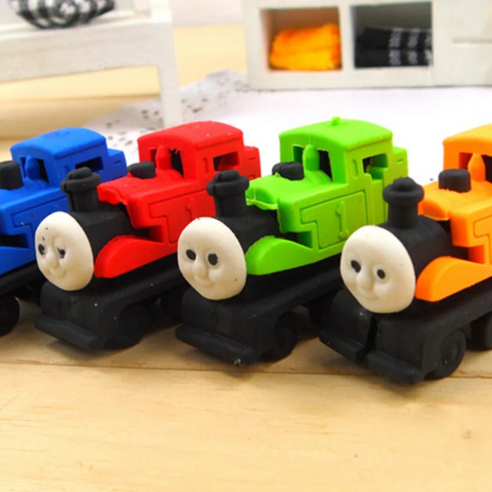 

Small Train Eraser for baby to play in the bathtub Mother Toy Eraser Teacher School Stationery Eraser MOQ 1 piece