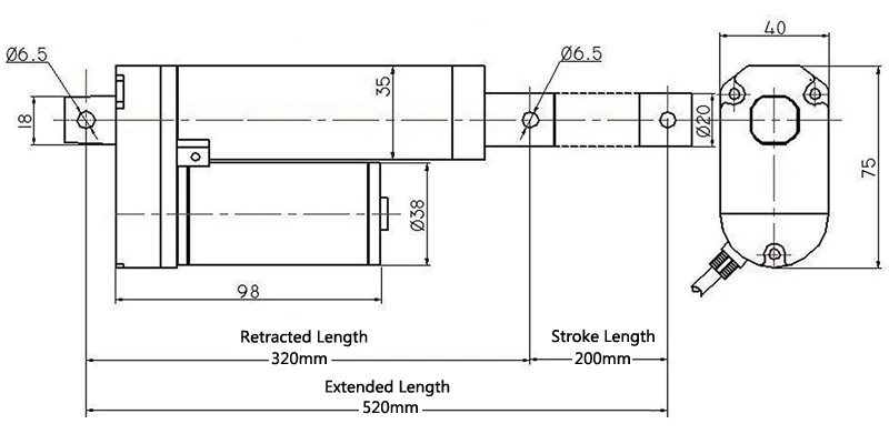 Arrivial! Комплекты беспроводной системы управления-DC 12V 200mm " инсульт линейных приводов с дистанционным управлением для ТВ лифтов открытая дверь