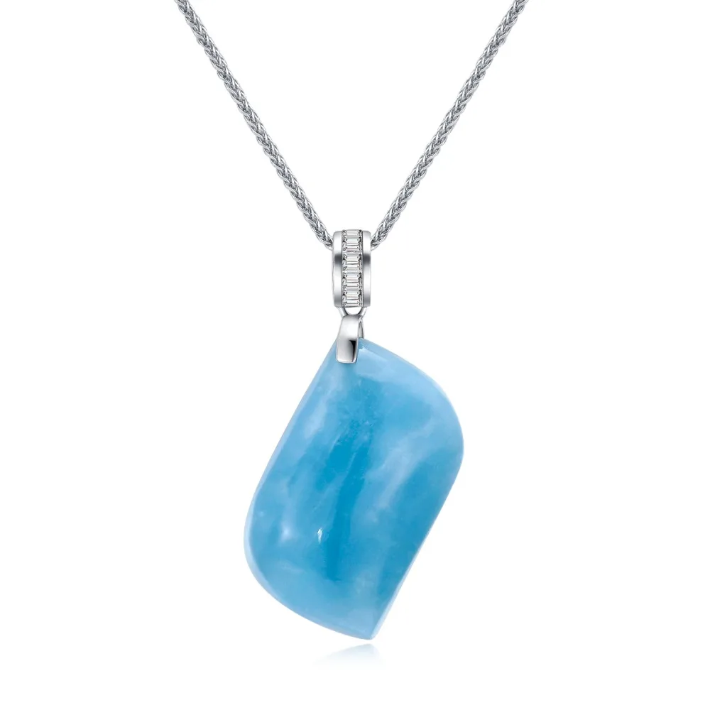 2019 хорошо Продаем натуральный кулон Hailanbao с 925 серебряным necklace ем для женщин