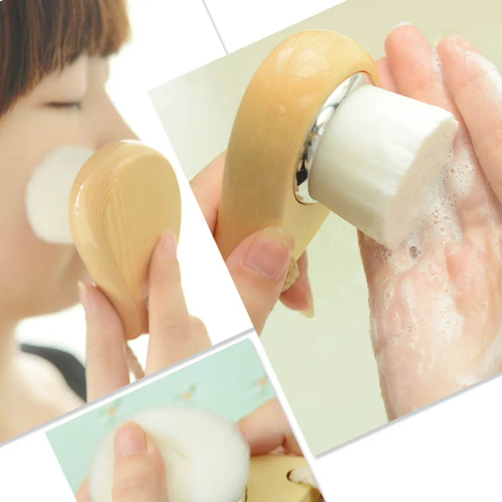 

Beauty Soft Mild Fiber Facial Face Make Up Brushes For Deep Cleansing Clean Wash Pore Care Brush Head pinceis maquiagem